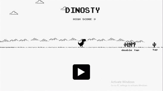 Dinosty — ремейк игры из Google Chrome для Windows 