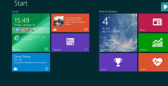 Интерактивные живые плитки Windows в новом виде 
