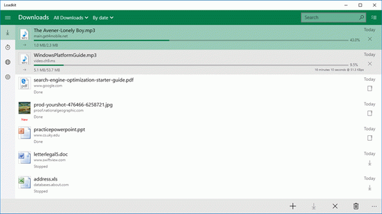 Loadkit Download Manager – скачать бесплатно менеджер загрузок для Windows 10