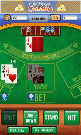 С приложением Crazy Casino для Windows Phone можно играть казино бесплатно  