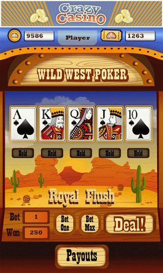 С приложением Crazy Casino для Windows Phone можно играть казино бесплатно  